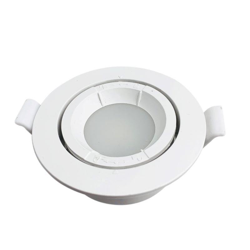 Support Spot Encastrable GU10 LED Orientable Rond BLANC (Pack de 10)