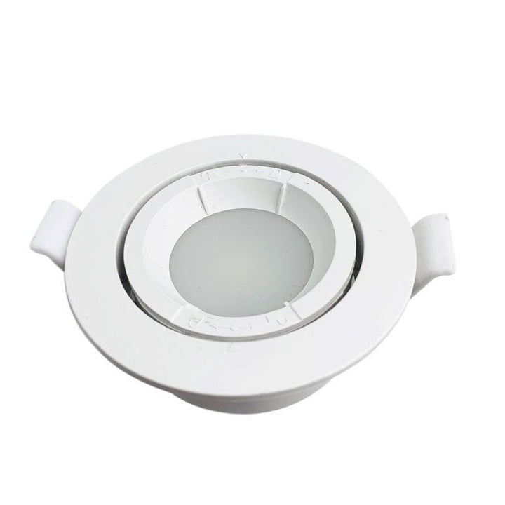 Support Spot Encastrable GU10 LED Orientable Rond BLANC (Pack de 10)