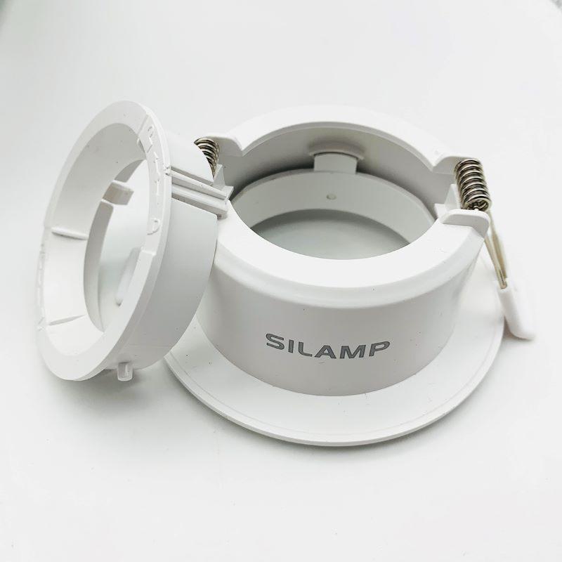 Support Spot Encastrable GU10 LED Orientable Rond BLANC (Pack de 10)