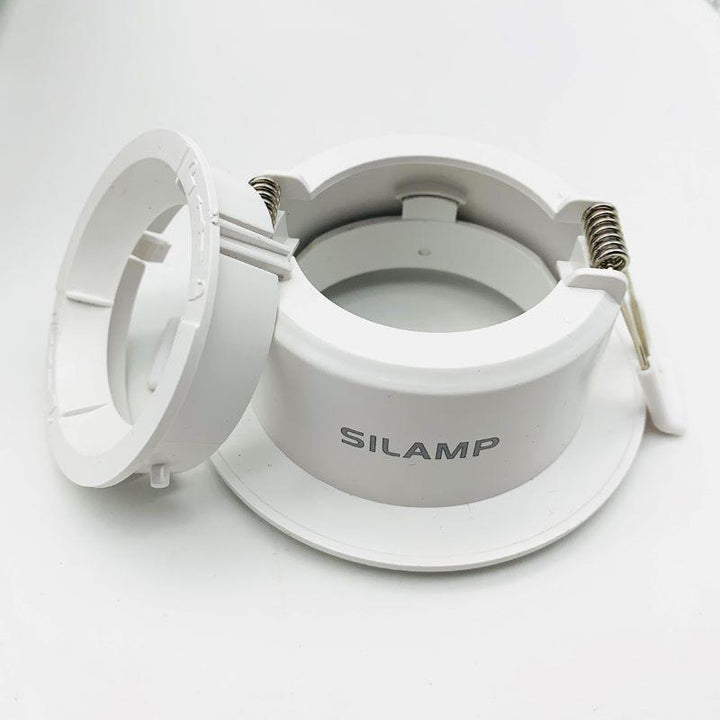 Support Spot Encastrable GU10 LED Orientable Rond BLANC (Pack de 10)