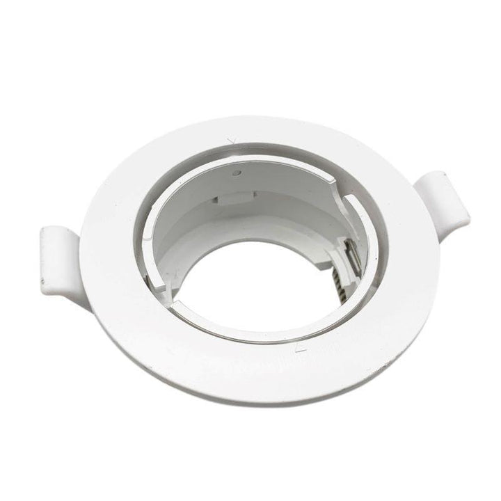 Support Spot Encastrable GU10 LED Orientable Rond BLANC (Pack de 10)