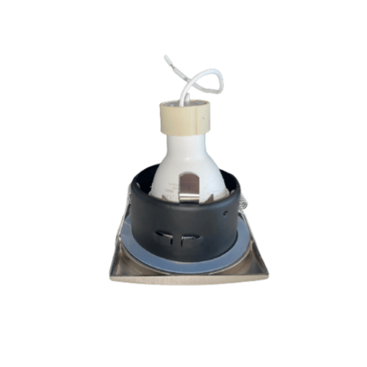 Support Spot GU10 IP65 Carré 82mm Aluminium