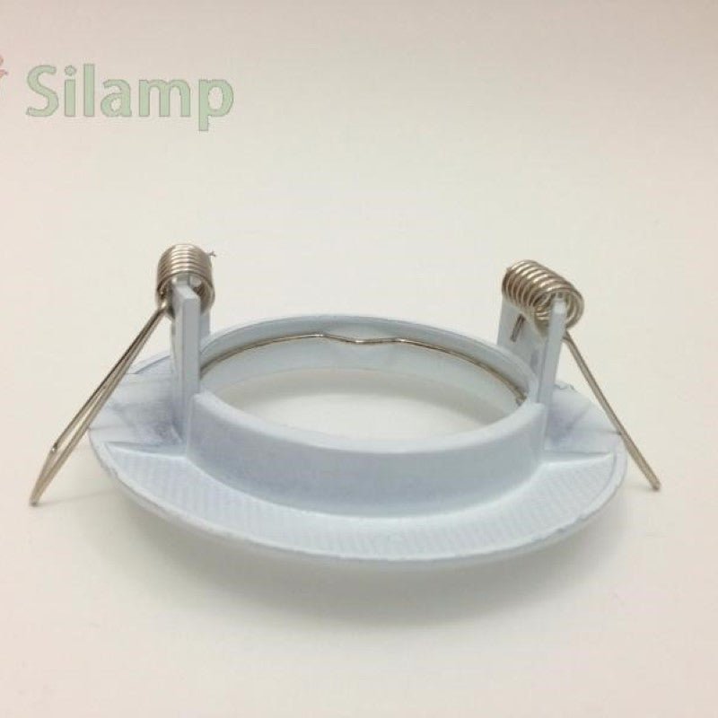 Support Spot Encastrable GU10 Rond en Acier Blanc - Pack de 10