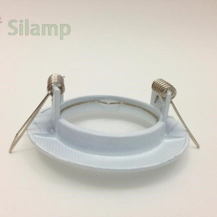 Support Spot Encastrable GU10 Rond en Acier Blanc - Pack de 10