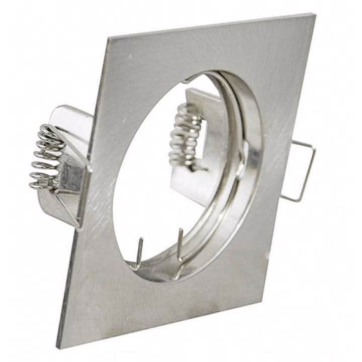Support Spot Carré Orientable Inox - Pack de 10