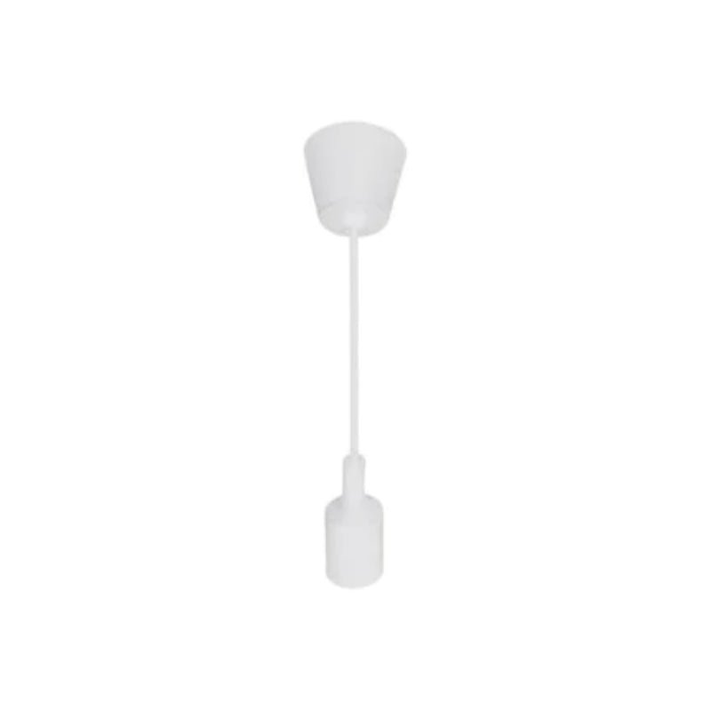 Suspension Ampoule E27 100cm Blanc Mat