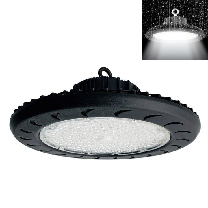 Suspension Industrielle HighBay UFO 150W IP65 NOIR (Pack de 5)