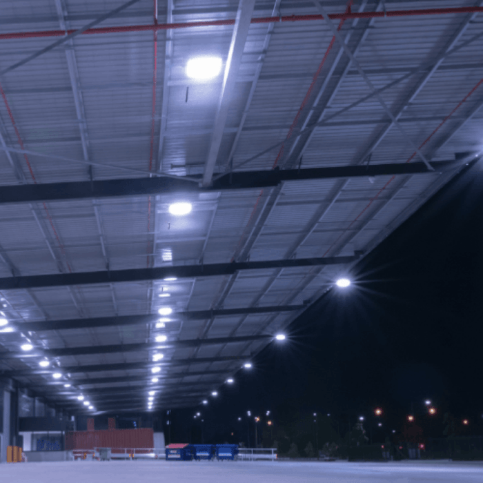 Suspension LED Industrielle UFO Dimmable 150W-200W-250W 187lm/W avec détecteur de mouvement - Garantie 5 ans