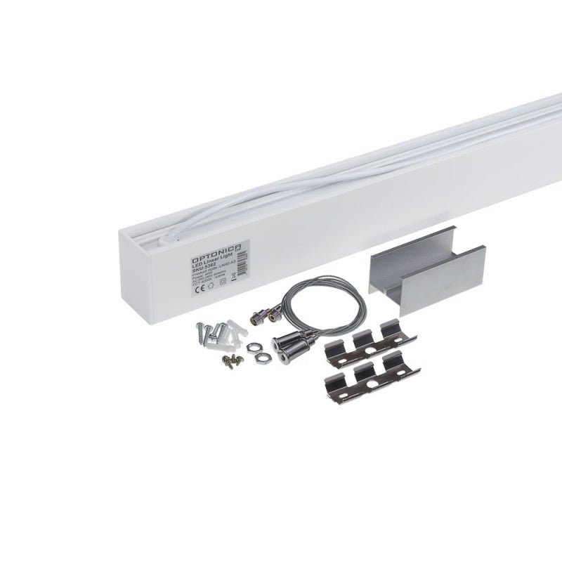 Suspension Linéaire LED 120cm 40W Interconnectable Blanc