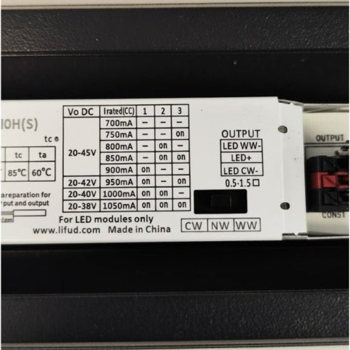 Suspension Linéaire LED 120cm 40W 130lm/W Interconnectable CCT Noir - 3000K/4200K/6400K(Pack de 10)