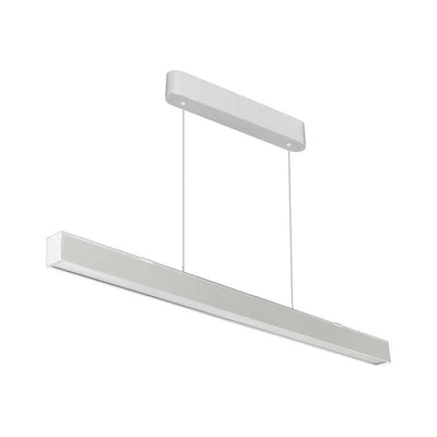 Suspension Linéaire LED 40W CCT Éclairage Haut et Bas Blanc 120cm