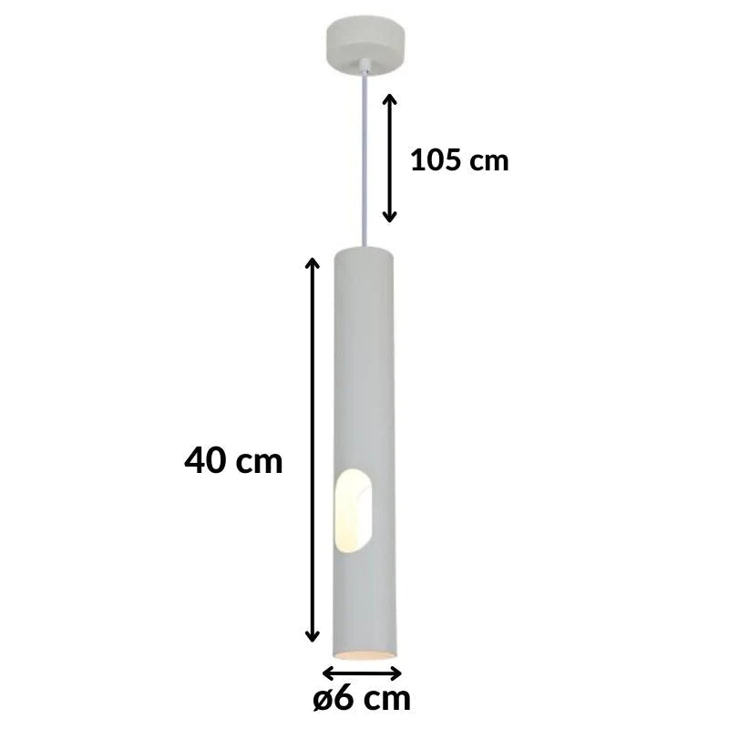 Pendente Perfurado 40cm para Lâmpada GU10