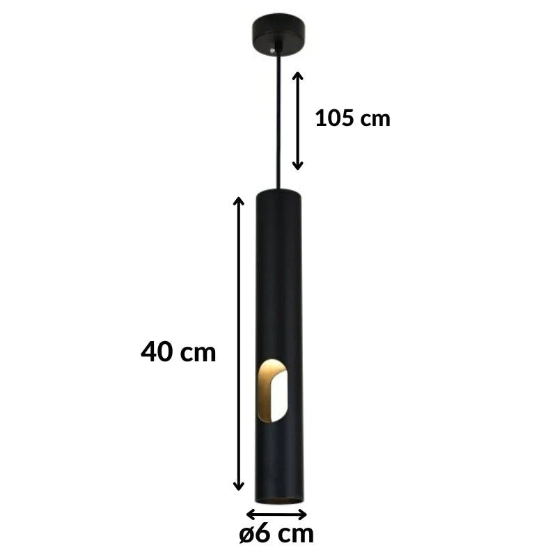 40 cm lange perforierte Pendelleuchte für GU10-Glühbirne