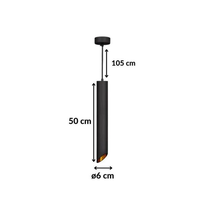 Suspension Luminaire Biseautée GU10 IP20 50cm