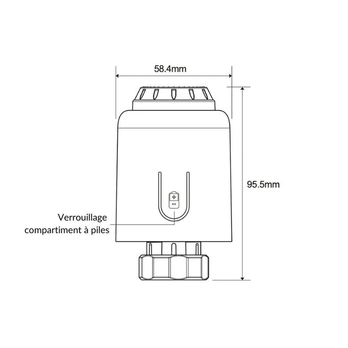 Kit 2 Têtes Thermostatiques Connectées + ZigBee Ethernet