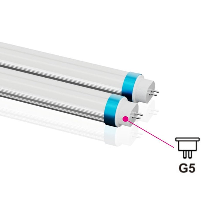 Tube LED 115cm T5 18W 140lm/W Connexion 1 Côté