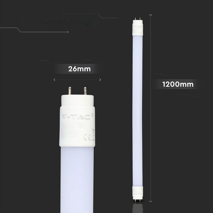 Tube LED T8 G13 120cm 18W pour Boulangerie - Alimenté 1 Côté