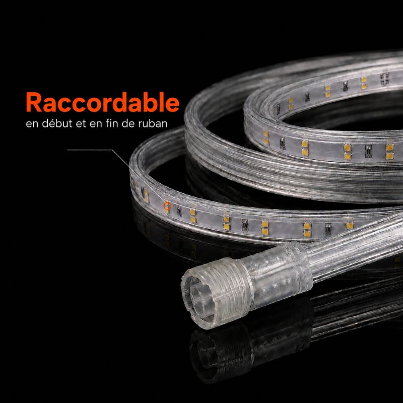 Ruban LED Tunnel 200M 2835 220V AC 9W/m IP65 120 LED/m - Silumen