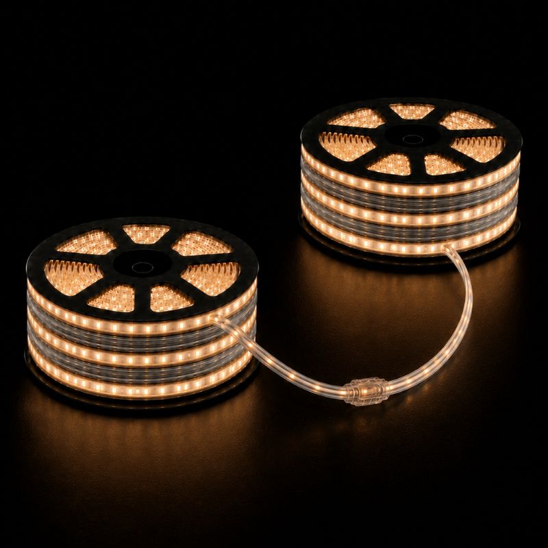 Ruban LED Tunnel 100M 2835 220V AC 9W/m IP65 120 LED/m - Silumen