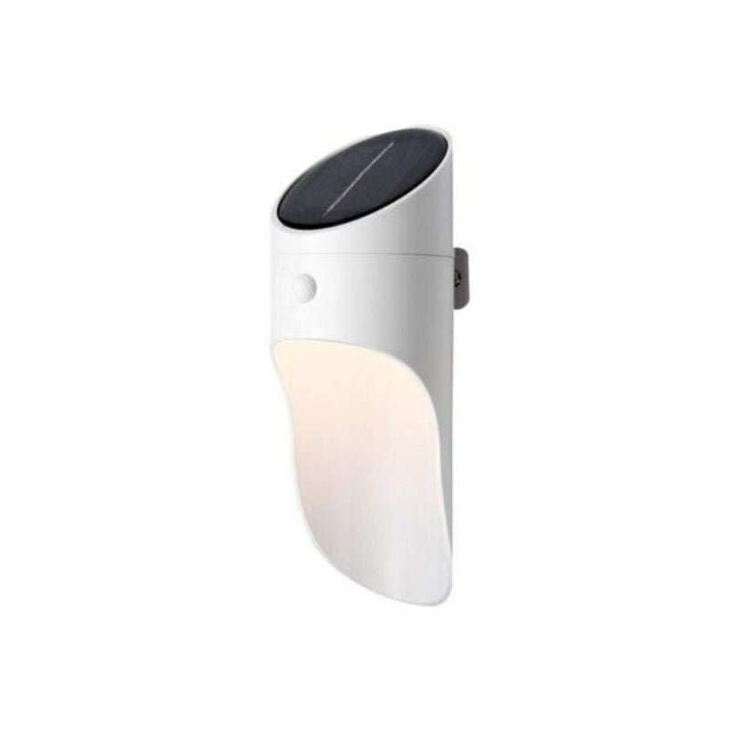Luz de parede solar externa branca 1W