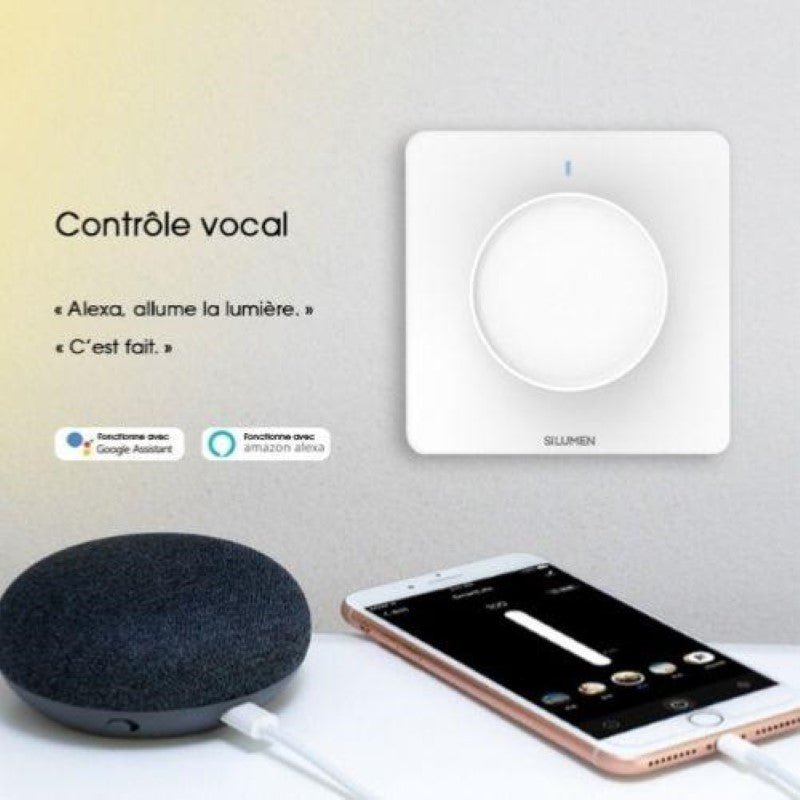 Variateur de lumière Wi-Fi Rotatif