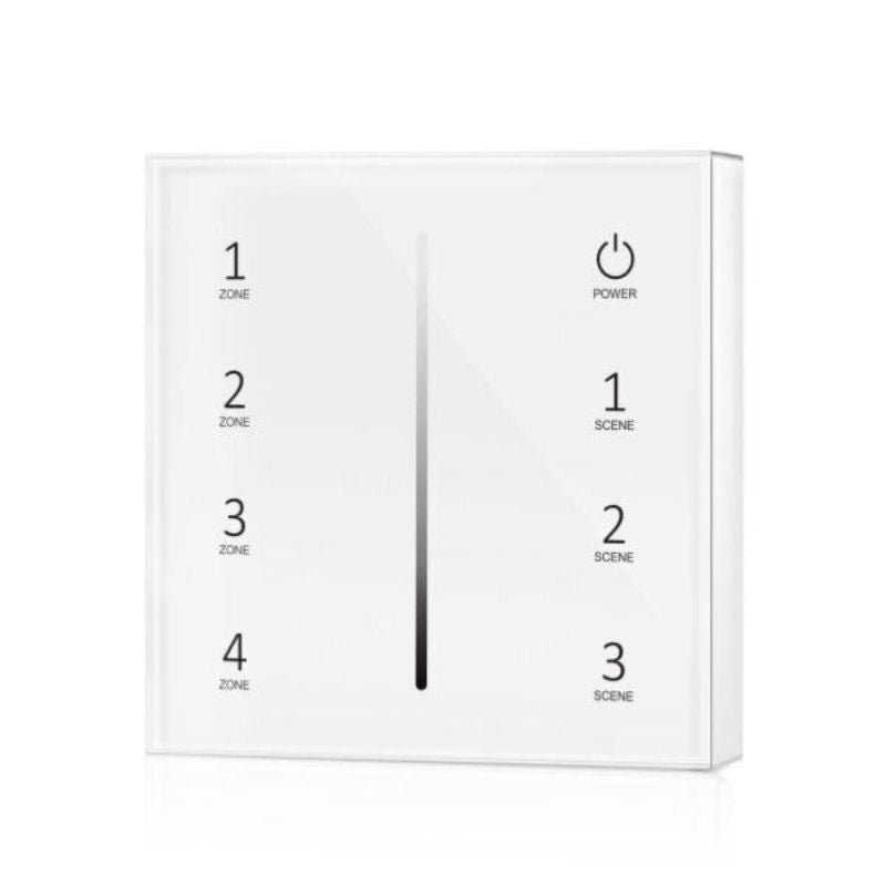 Variador tátil monocromático de RF em 4 zonas