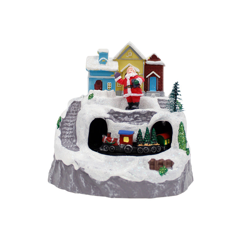 Luminous Christmas Village with Turnish train (3aaa battery not included)