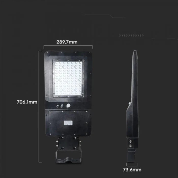 Luz Solar Urbana Regulável 40W Sensor de Movimento IP65 (Controle remoto incluído)