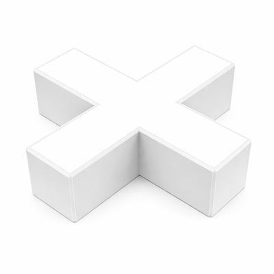 Connecteur X 10W pour Suspension Linéaire Interconnectable BLANC
