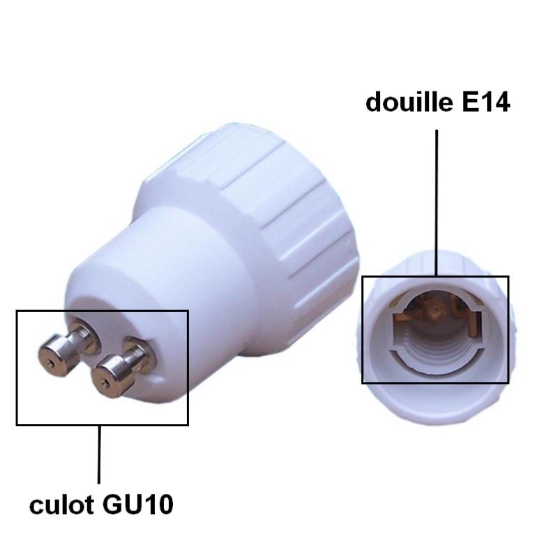 Adaptateur GU10 vers E14 - Silumen