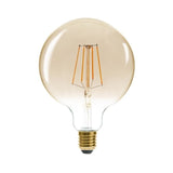 Ampoule à filament LED E27 G125 Globe Ambré