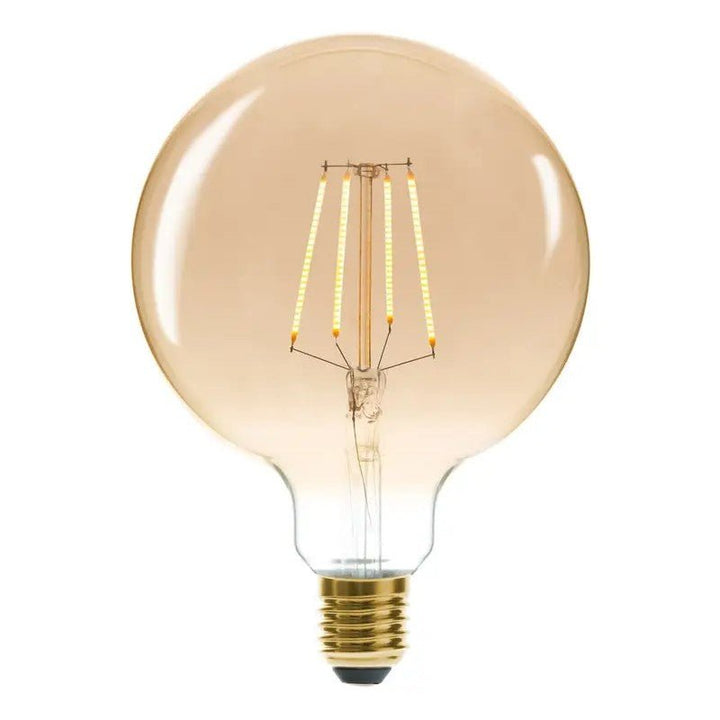 Ampoule à filament LED E27 G125 Globe Ambré - Silumen