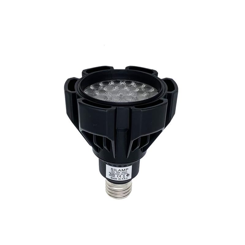 Ampoule E27 LED 35W NOIRE 220V PAR30 - Silumen