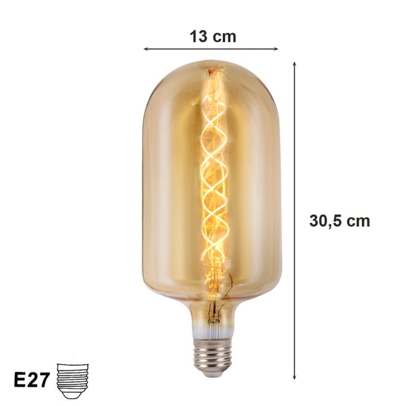 Ampoule E27 LED Filament 8W Obus - Silumen