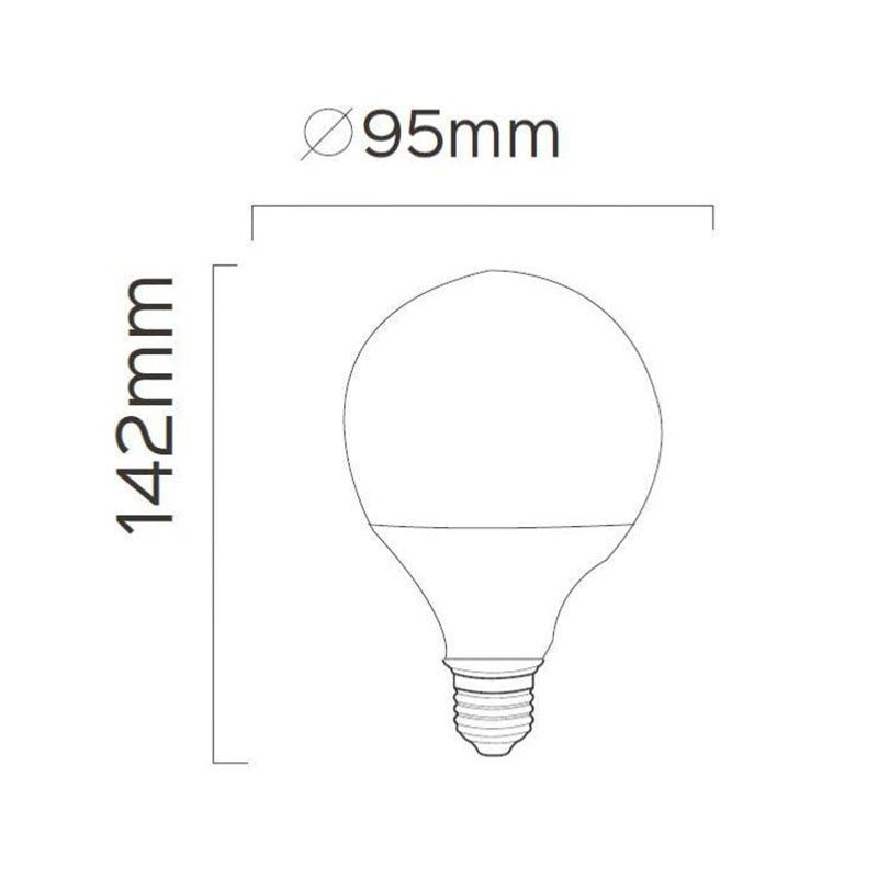 Ampoule LED Connectée Wifi E27 11W G95 RGBW - Silumen