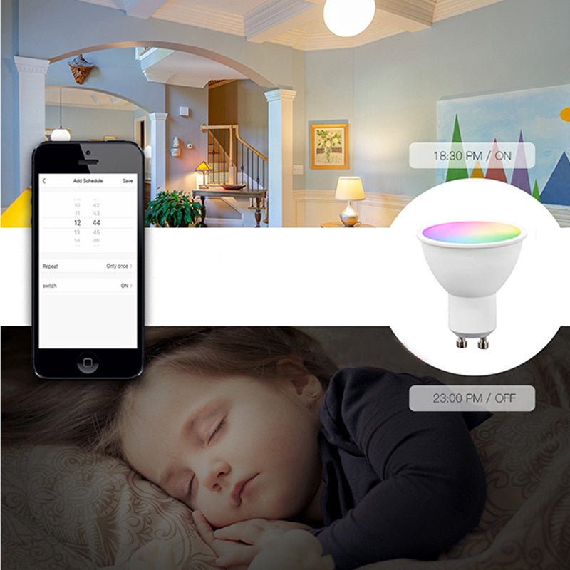 Ampoule LED Connectée Wifi GU10 5W RGBW - Silumen