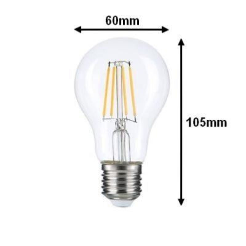 Ampoule LED E27 6W Filament A60 - Silumen