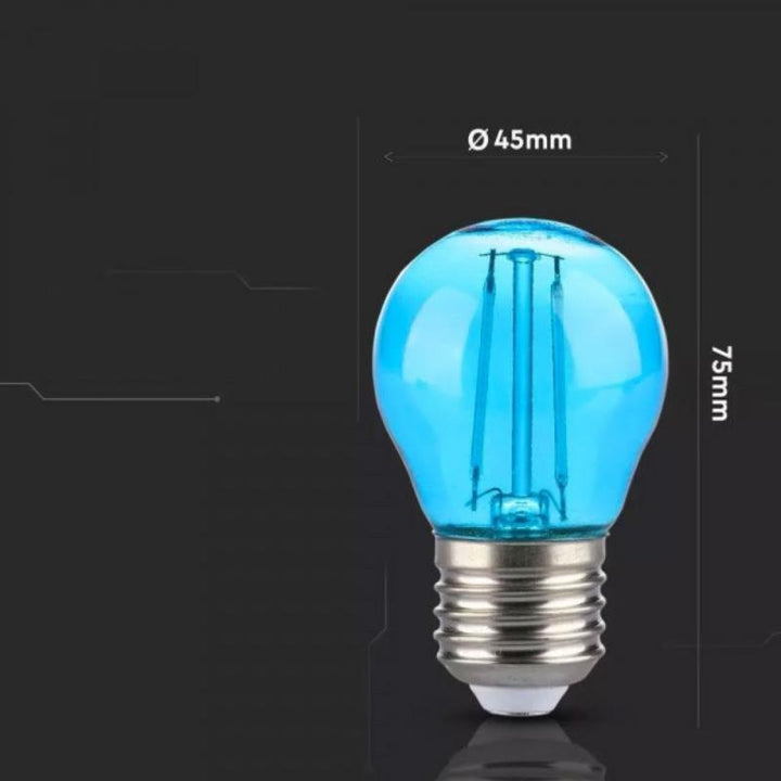 Ampoule LED E27 Filament 2W G45 - Silumen