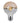 Ampoule LED E27 Filament 7W G95 Avec Reflet - Silumen