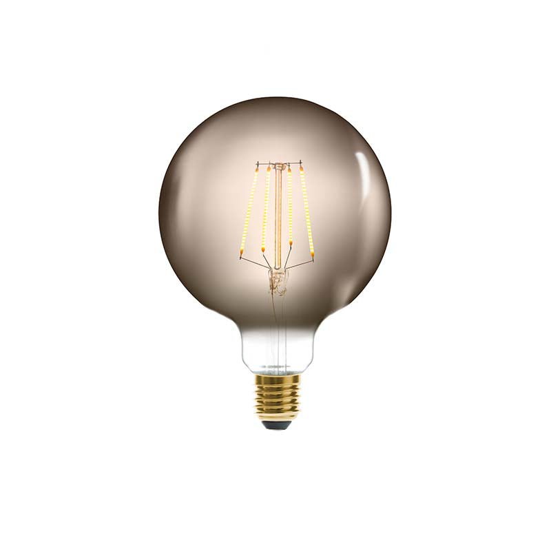 Ampoule LED E27 Filament Linéaire Globe G125 Fumé - Silumen