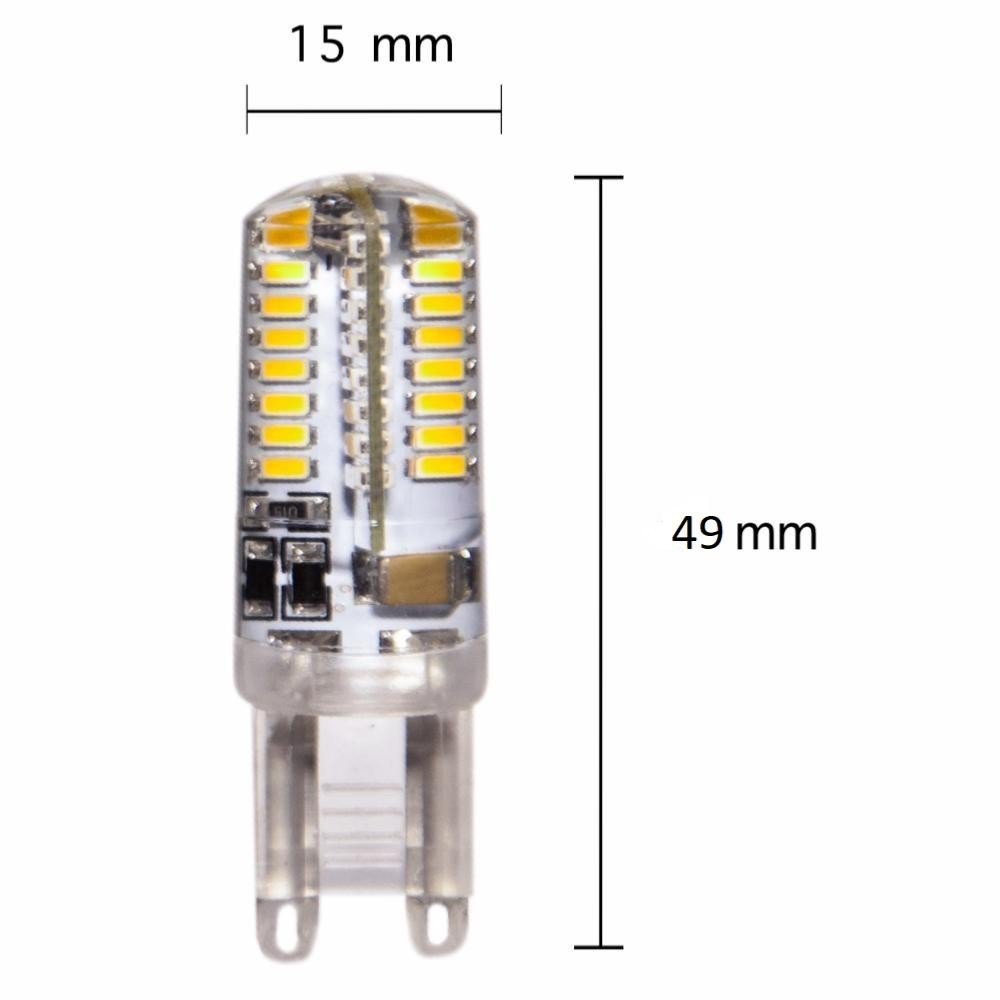 Ampoule LED G9 5W 220V SMD6630 64LED 360° - Silumen