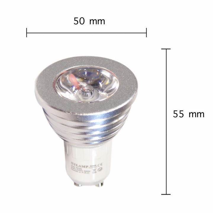 Ampoule LED GU10 3W RGB 220V M1 80° - Silumen