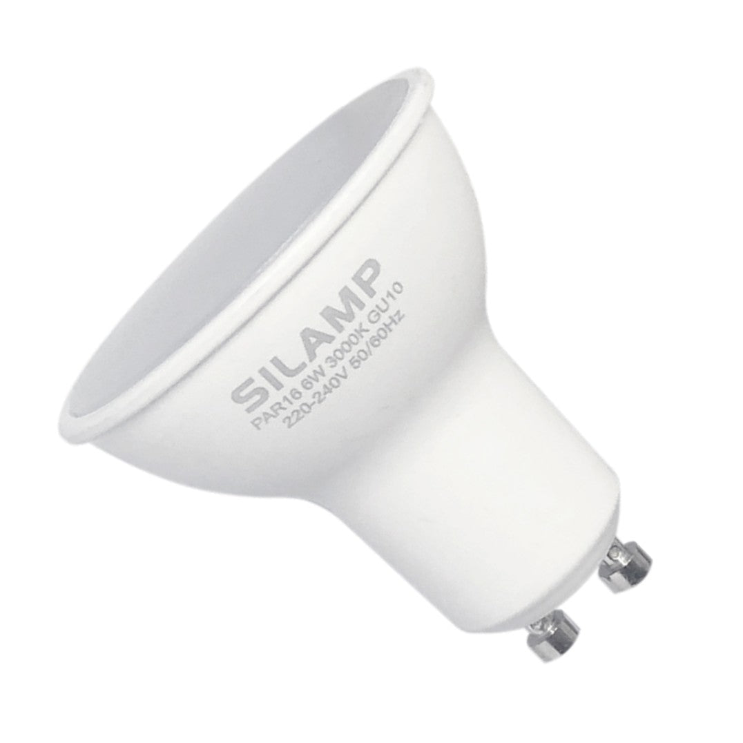 Ampoule LED GU10 6W 220V SMD2835 PAR16 10LED 90° - Silumen
