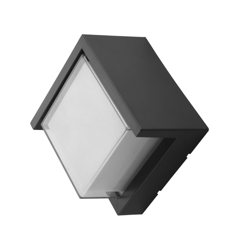 Applique LED Connectée Wifi RGBW 12W IP54 Carrée avec Cache - Silumen