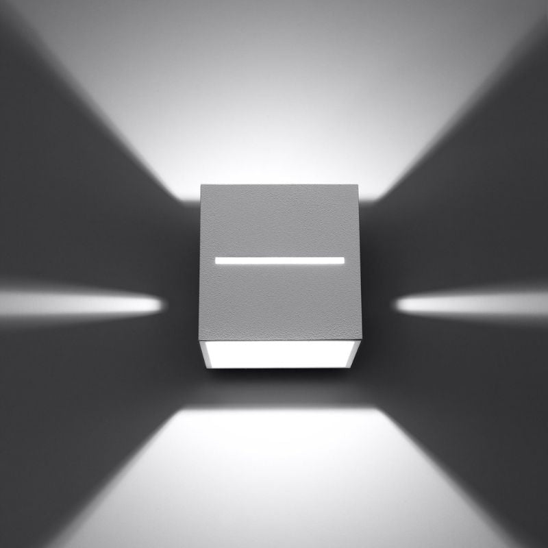 Applique Murale Carrée pour Ampoule G9 - Silumen