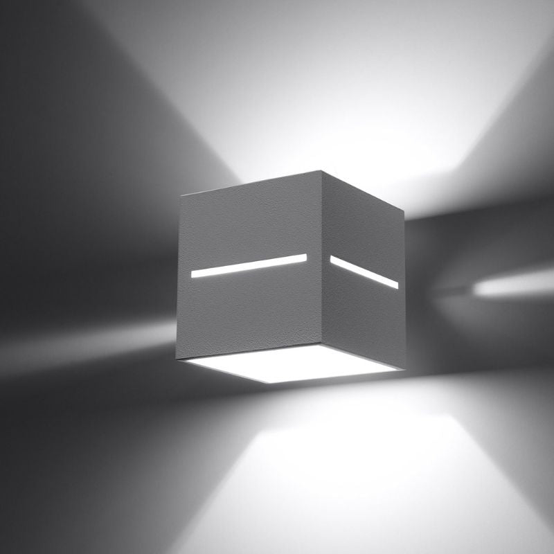 Applique Murale Carrée pour Ampoule G9 - Silumen