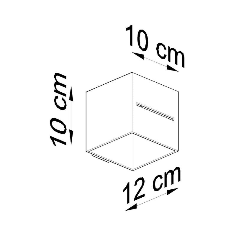 Applique Murale Carrée pour Ampoule G9 - Silumen
