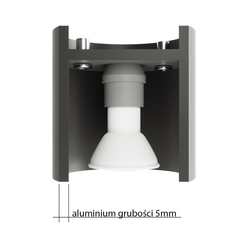 Applique Murale Cylindre pour Ampoule G9 - Silumen