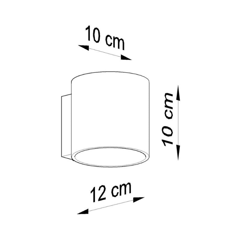 Applique Murale Cylindre pour Ampoule G9 - Silumen