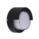 15W schwarze runde LED-Wandleuchte IP65 mit Abdeckung